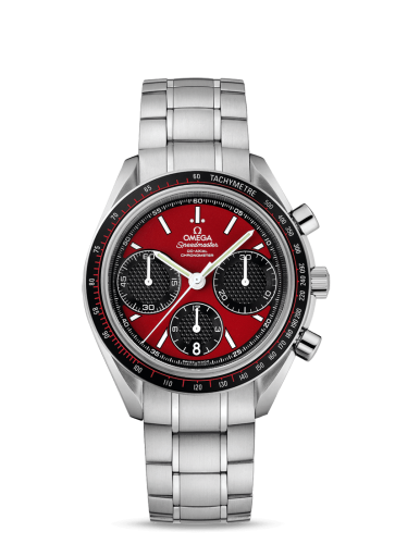 Omega Speedmaster Racing Co-Axial Chronograph Stianless Steel / Red / Bracelet